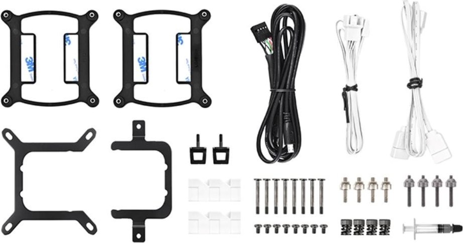 THERMALTAKE Vodní chladič TH240 V2 Ultra ARGB, 2x120mm ARGB, LGA1851, AM5, bílá