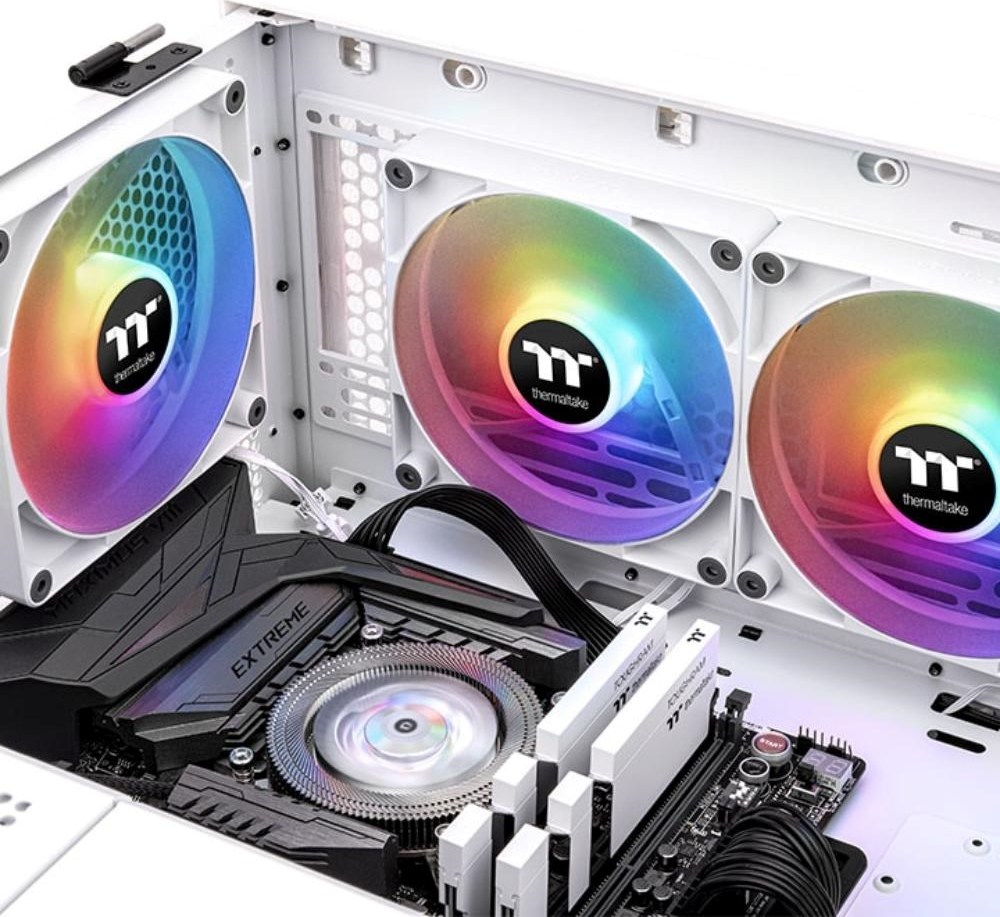 THERMALTAKE Ventilátor CT120 ARGB 2-Pack, 2x120mm, bílá