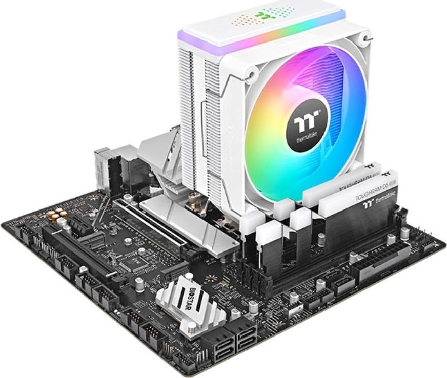 THERMALTAKE Chladič CPU Astria 200 ARGB, 1x120mm, LGA1851, AM5, bílá