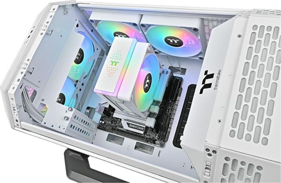 THERMALTAKE Chladič CPU Astria 200 ARGB, 1x120mm, LGA1851, AM5, bílá