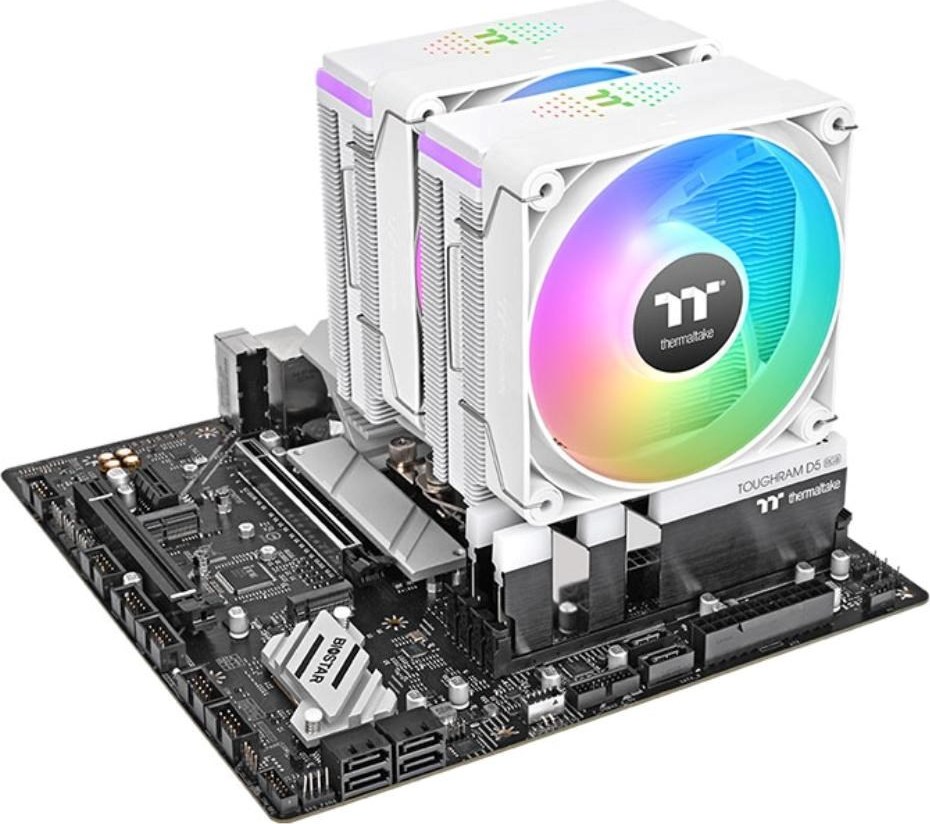 THERMALTAKE Chladič CPU Astria 600 ARGB, 2x120mm, LGA1851, AM5, bílá