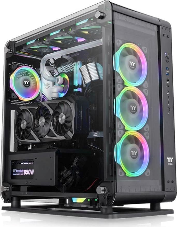 THERMALTAKE Case Core P6, ATX, Průhledná bočnice, černá