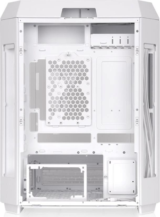 THERMALTAKE Case The Tower 600, ATX, Průhledná bočnice, 2x 140mm Fan, bílá