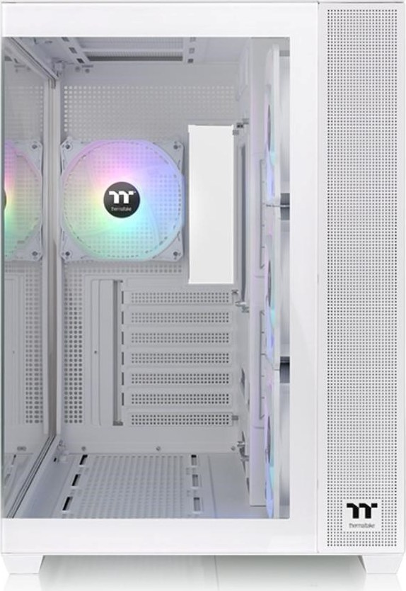 THERMALTAKE Case View 380 TG ARGB, ATX, Průhledná bočnice, 4x 120mm ARGB Fan, bílá