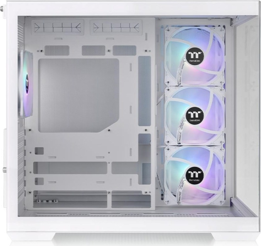 THERMALTAKE Case View 380 TG ARGB, ATX, Průhledná bočnice, 4x 120mm ARGB Fan, bílá