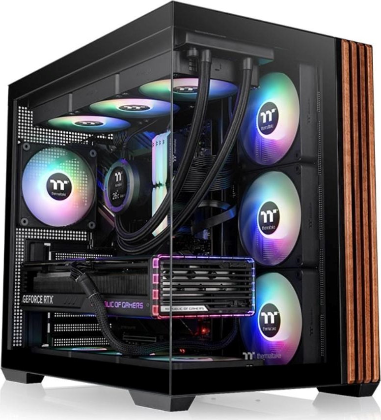 THERMALTAKE Case View 380 WS ARGB, Průhledná bočnice, černá