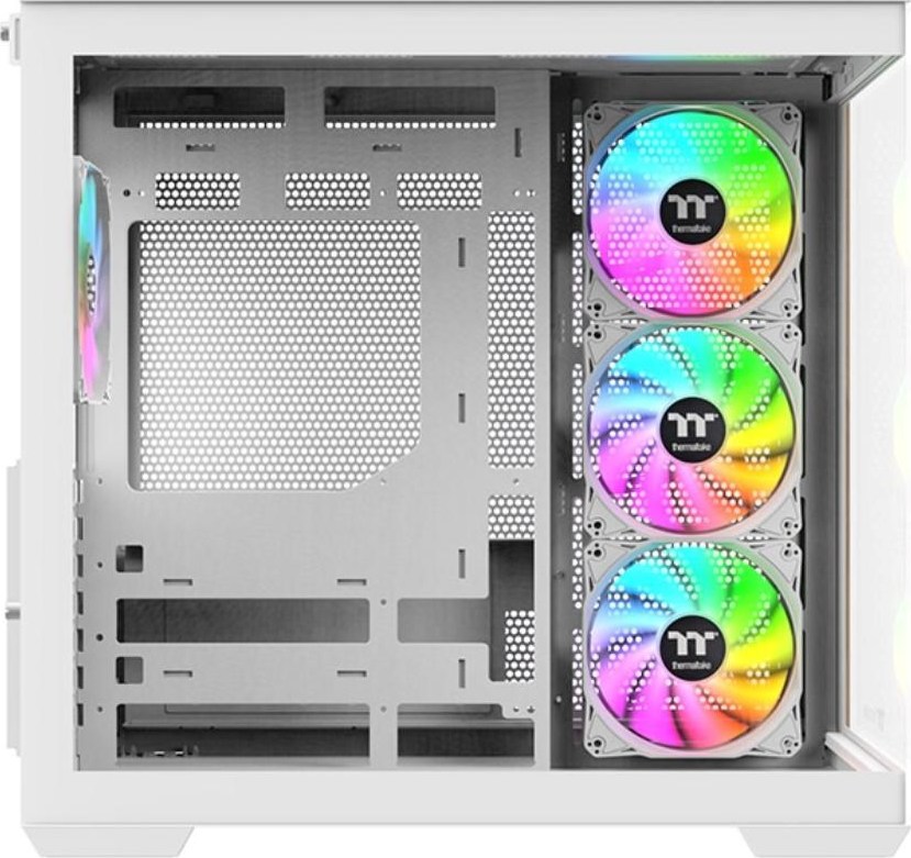 THERMALTAKE Case View 380 WS ARGB, Průhledná bočnice, bílá