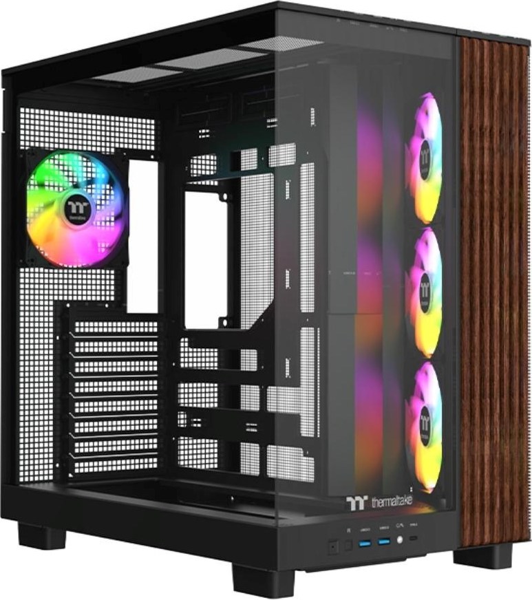THERMALTAKE Case View 380 XL WS ARGB, Průhledná bočnice, černá