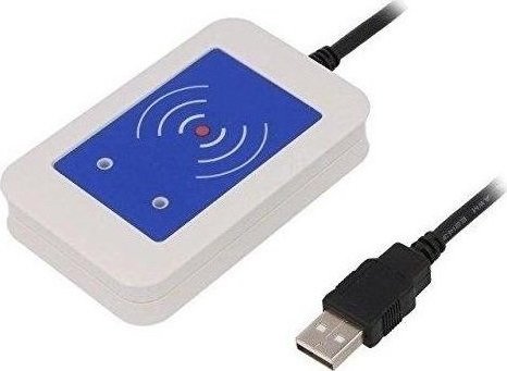 Xerox ELATEC TWN4 MIFARE NFC RFID CARD READER WHITE USB 2M CABLE