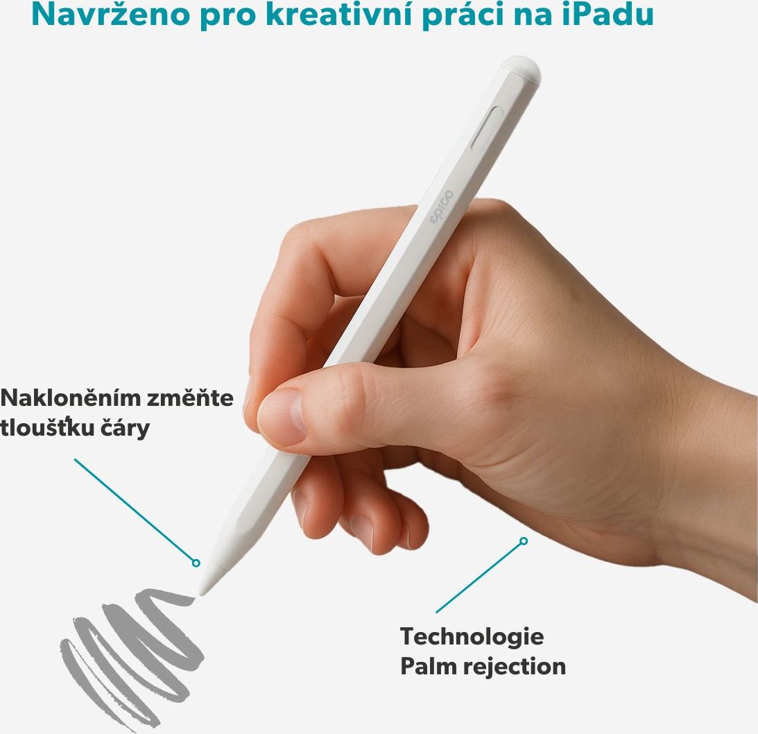 Epico UltraPen stylusové pero ES50 pro iPad - bílá