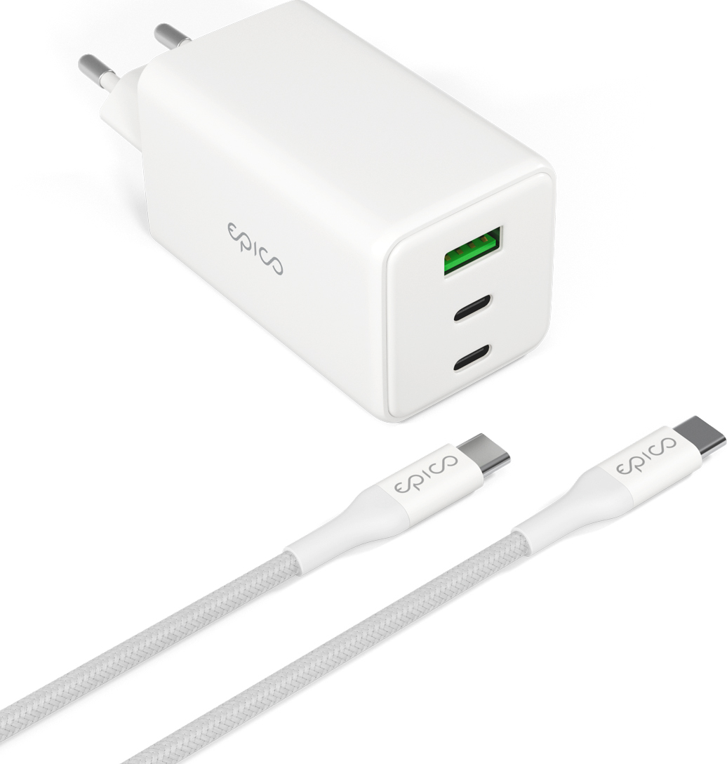 Epico GaN 100W adaptér EA100 s 1,2 m USB-C kabelem
