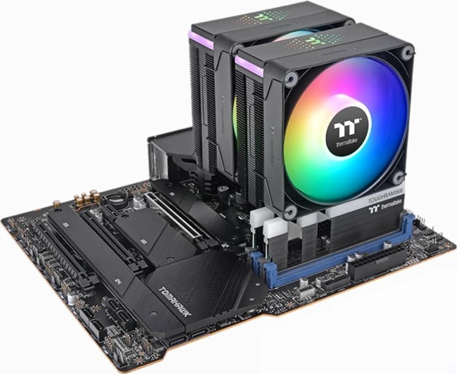 THERMALTAKE Chladič CPU Astria 600 ARGB, 2x120mm, LGA1851, AM5, černá