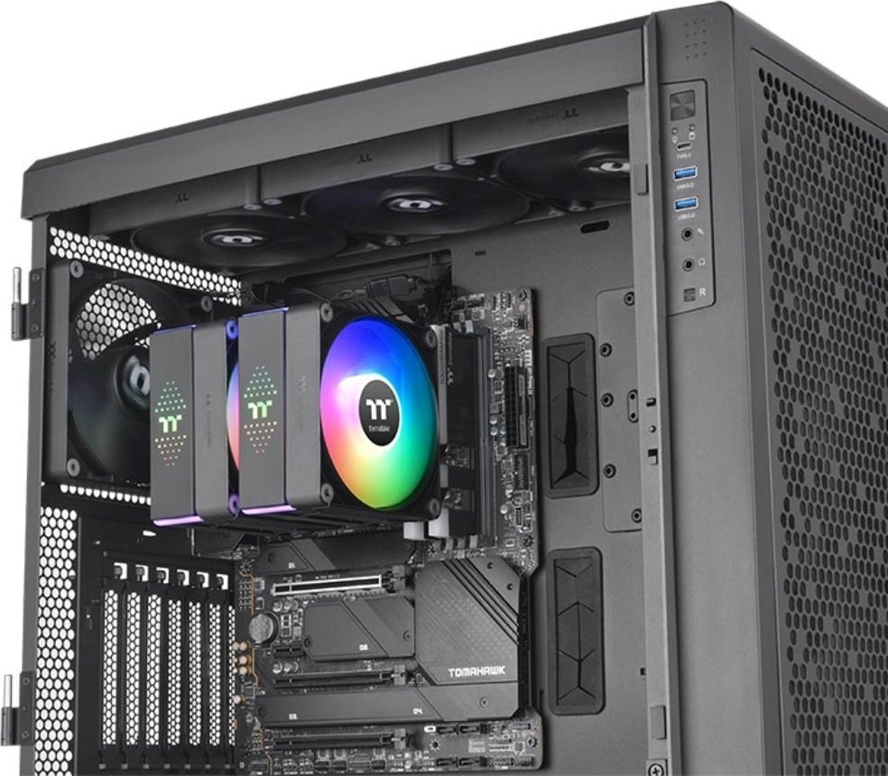 THERMALTAKE Chladič CPU Astria 600 ARGB, 2x120mm, LGA1851, AM5, černá