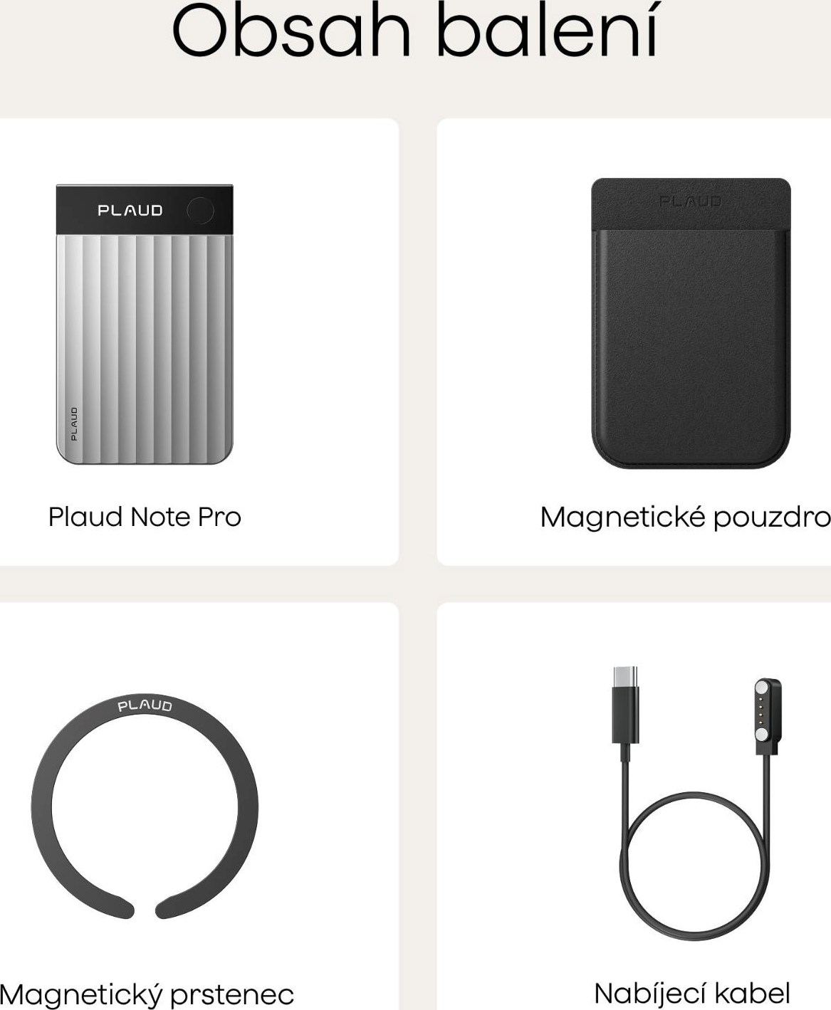 PLAUD Note PRO Silver - AI hlasový záznamník