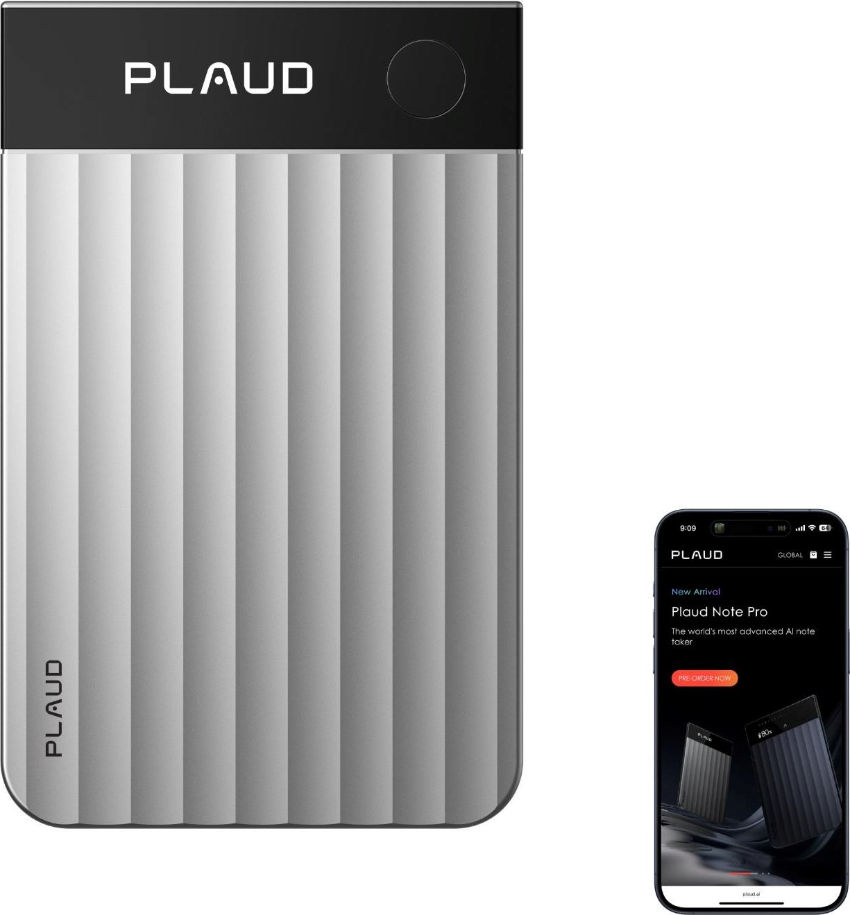PLAUD Note PRO Silver - AI hlasový záznamník