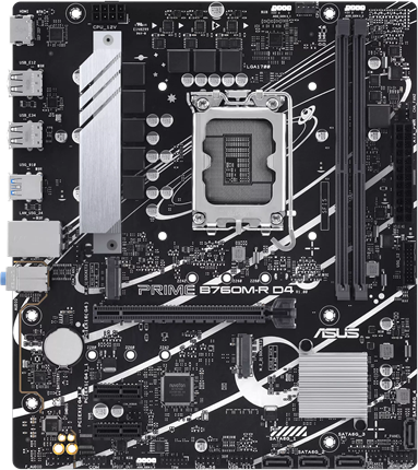 ASUS MB Sc LGA1700 PRIME B760M-R D4, Intel B760, 2xDDR4, 1xHDMI, mATX