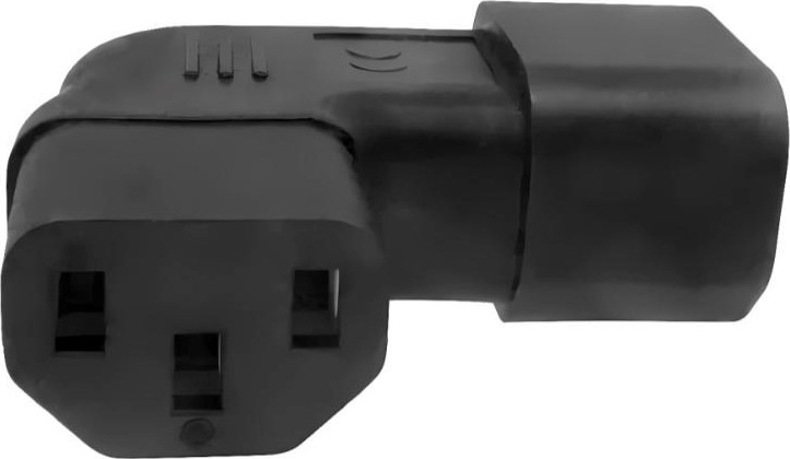 PremiumCord Adaptér úhlový na stranu IEC C13 na IEC C14 napětí 230V, 10A