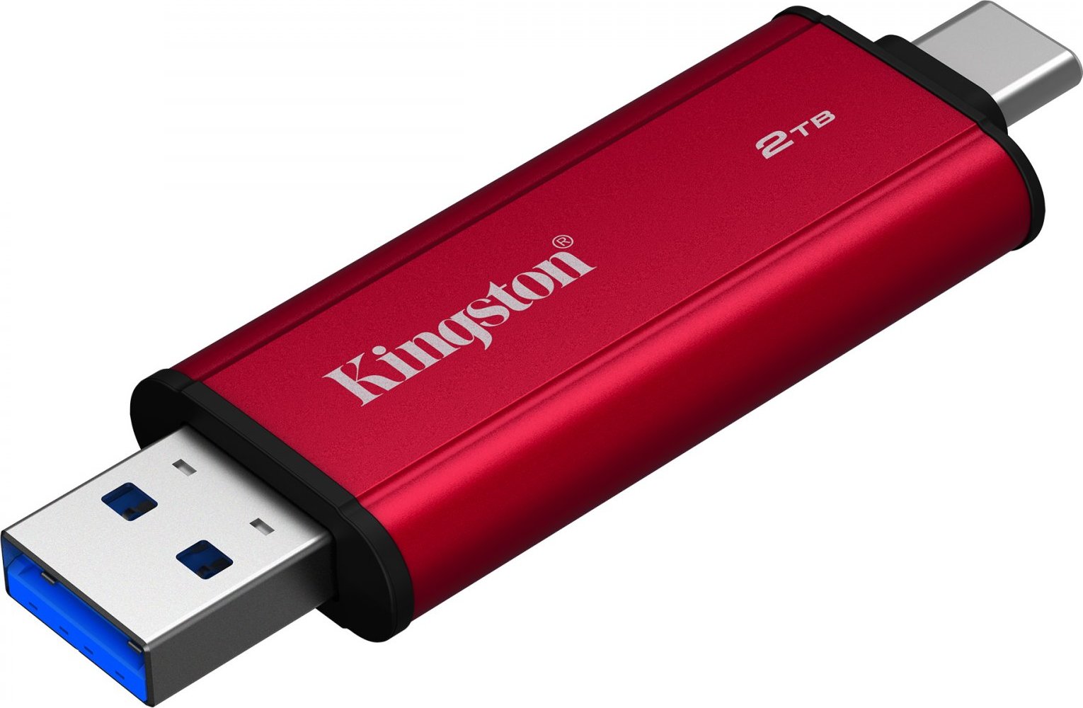 Kingston Dual Portable/2TB/SSD/Externí/Červená/5R