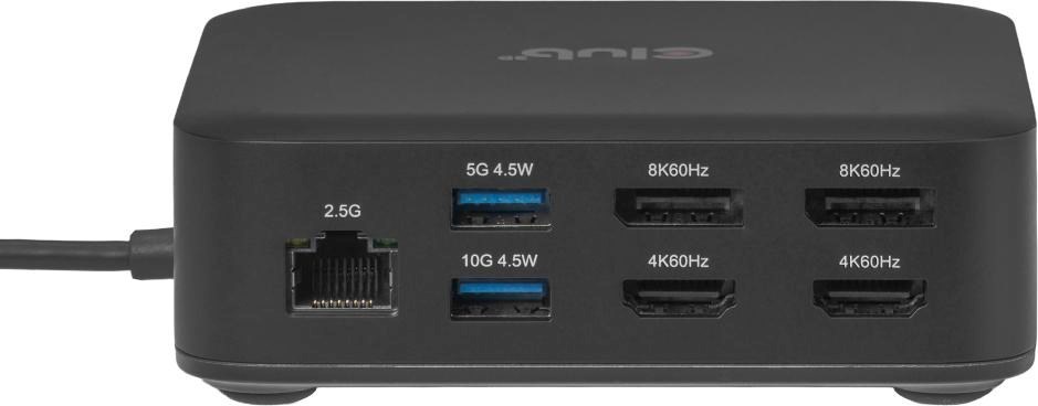 Club 3D Club3D Dokovací stanice USB-C 12v1, 2xHDMI, 2xDP, 2xUSB-C, 1xUSB-C PD, 3xUSB, 1xRJ45, 1x3.5mm, černá