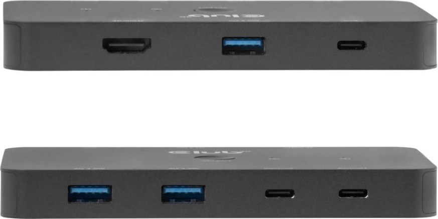 Club 3D Club3D KVM Switch, 2xUSB-C na HDMI, 4K60Hz, PD 100W