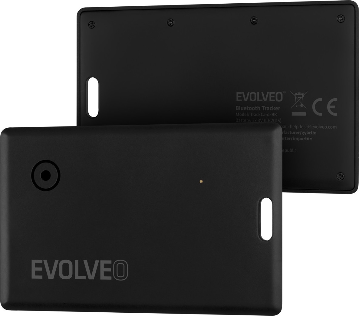 EVOLVEO TrackCard, Bluetooth lokátor s Apple Find My, černý