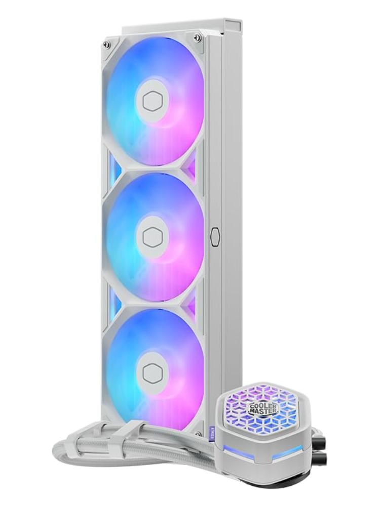 CoolerMaster Cooler Master vodní chladič MasterLiquid Atmos II VRM 360, 3x120mm, LGA1851, AM5, bílá