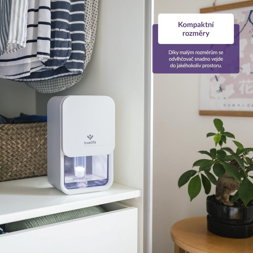 TrueLife AIR Dehumidifier DH3 White - odvlhčovač vzduchu