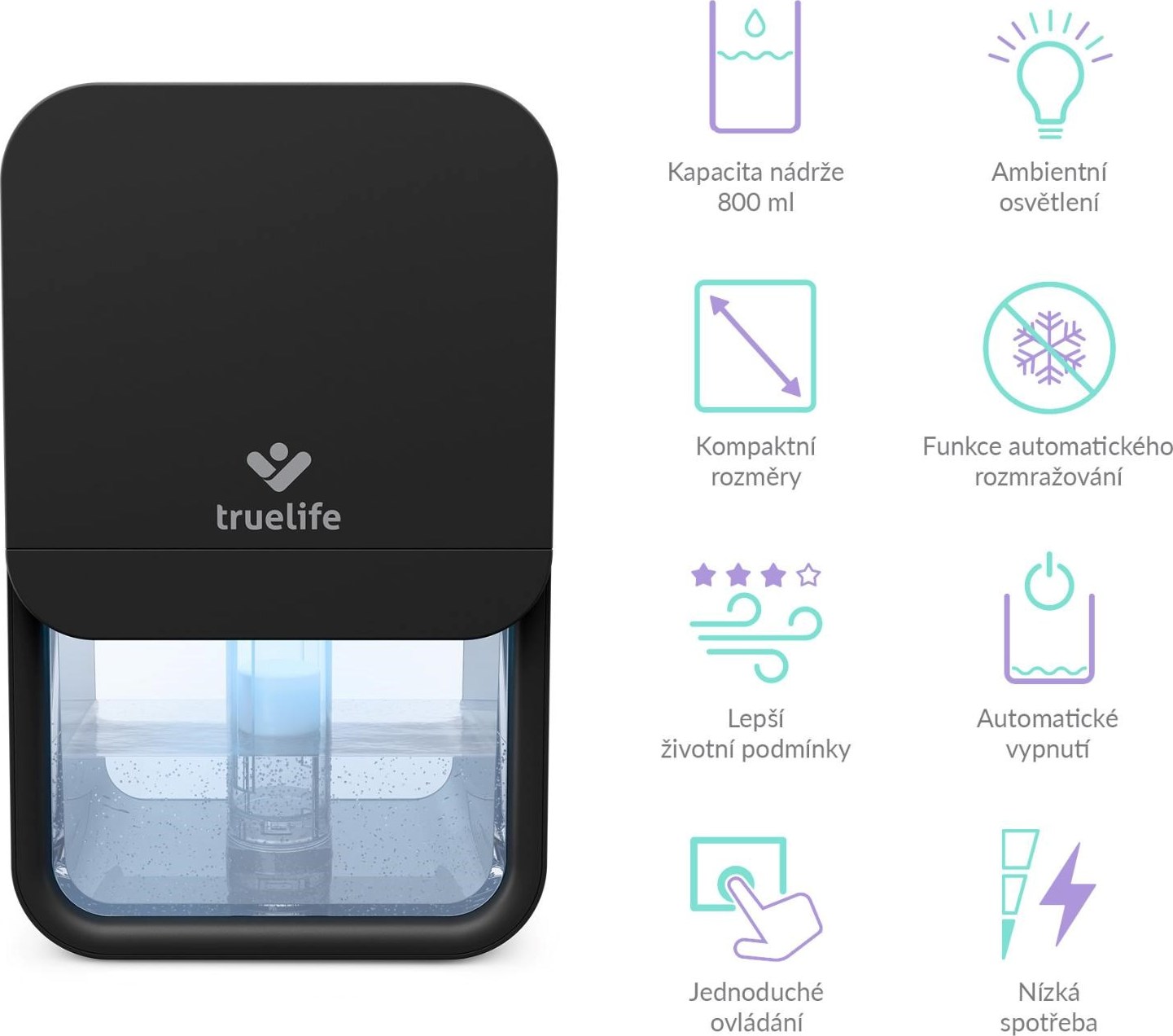 TrueLife AIR Dehumidifier DH3 Black - odvlhčovač vzduchu