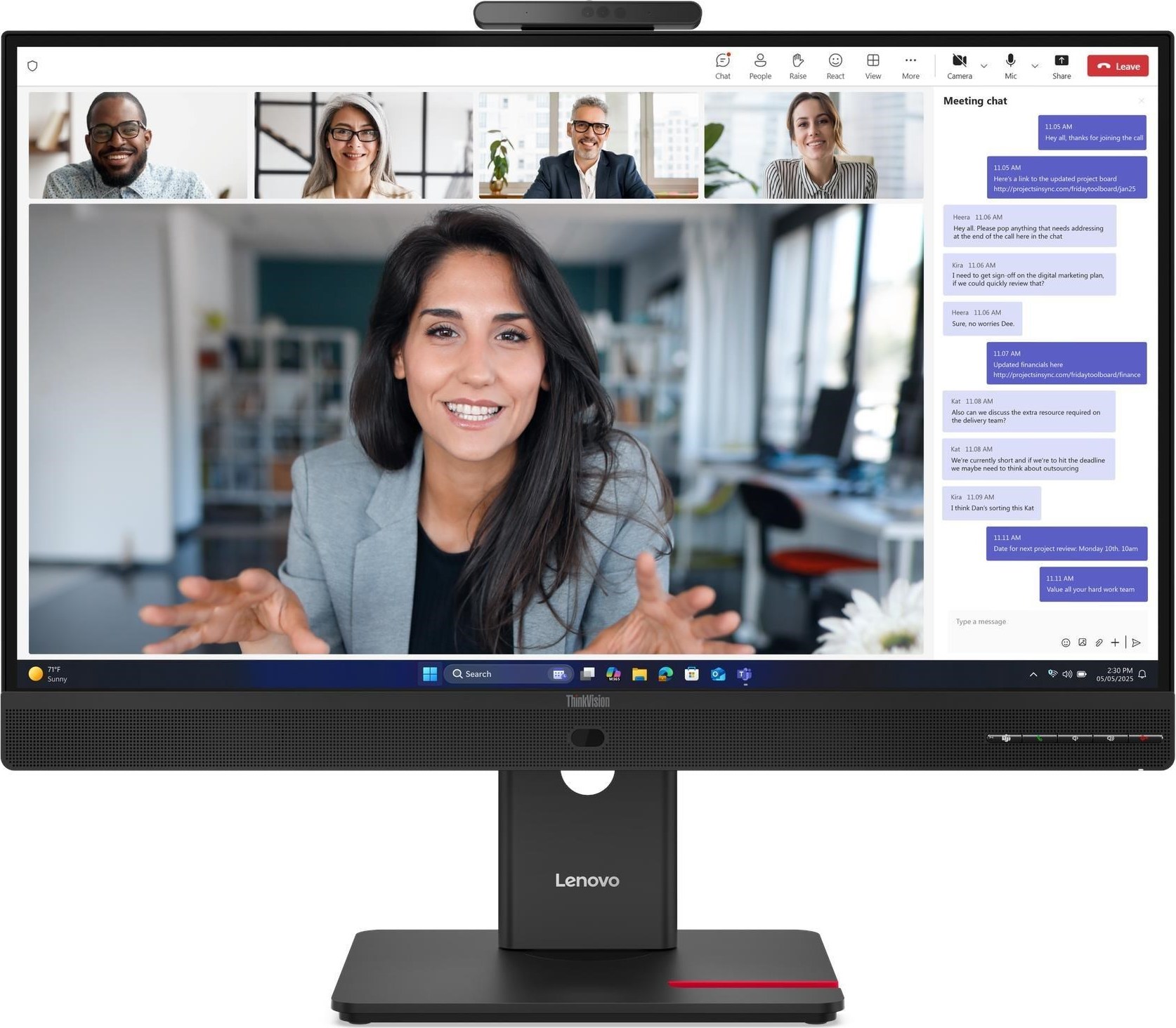 LENOVO LCD ThinkVision T27QD-4v - 27",IPS,mat,16:9,2560x1440,178/178,4/6ms,350cd/m2,1500:1,HDMI,DP,VESA,PIVOT,3Y