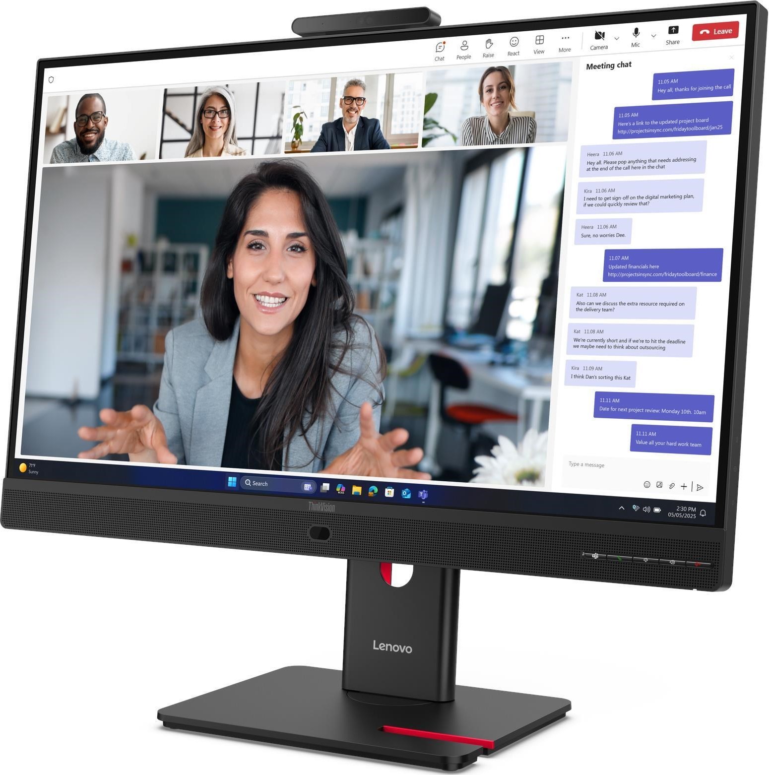 LENOVO LCD ThinkVision T27QD-4v - 27",IPS,mat,16:9,2560x1440,178/178,4/6ms,350cd/m2,1500:1,HDMI,DP,VESA,PIVOT,3Y