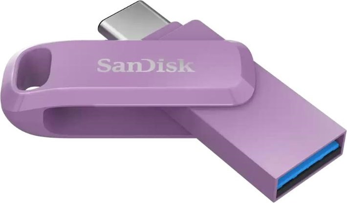 SanDisk Flash Disk 512GB Ultra Dual Drive Go, USB-C 3.2, fialová