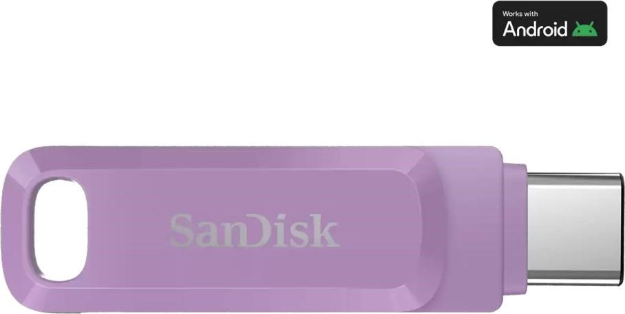 SanDisk Flash Disk 512GB Ultra Dual Drive Go, USB-C 3.2, fialová