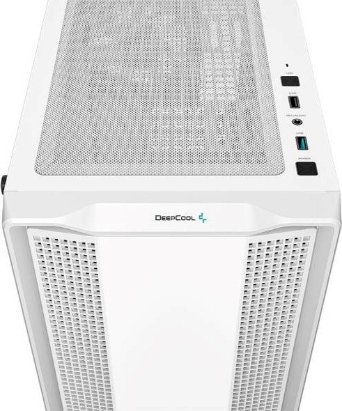DEEPCOOL Case CC360 WH ARGB, mATX, Průhledná bočnice, 3x120mm Fan, bílá