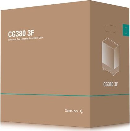 DEEPCOOL Case CG380 3F, mATX, ARGB, Průhledná bočnice, 3x120mm Fan, černá