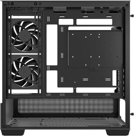 DEEPCOOL Case CG380 3F, mATX, ARGB, Průhledná bočnice, 3x120mm Fan, černá