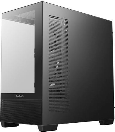 DEEPCOOL Case CG380 3F, mATX, ARGB, Průhledná bočnice, 3x120mm Fan, černá