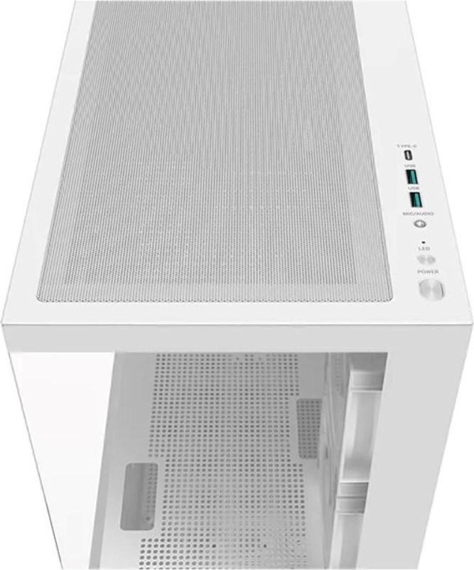 DEEPCOOL Case CG380 3F WH, mATX, ARGB, Průhledná bočnice, 3x120mm Fan, bílá