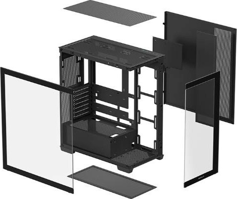 DEEPCOOL Case CG580, ATX, Průhledná bočnice, černá