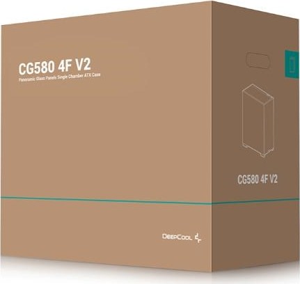 DEEPCOOL Case CG580 4F V2, ATX, Průhledná bočnice, 4x120mm ARGB, černá