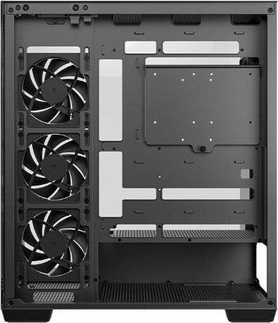 DEEPCOOL Case CG580 4F V2, ATX, Průhledná bočnice, 4x120mm ARGB, černá