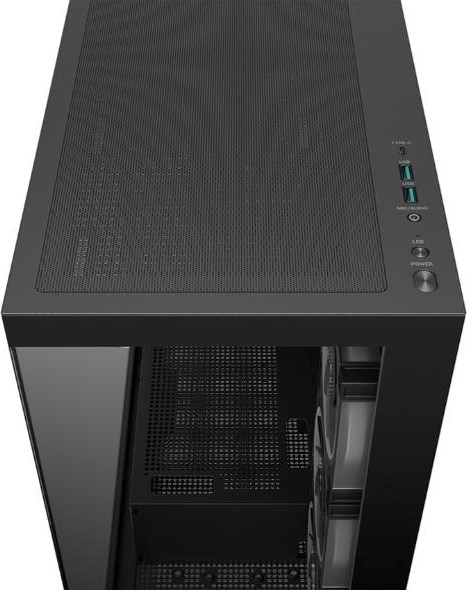 DEEPCOOL Case CG580 4F V2, ATX, Průhledná bočnice, 4x120mm ARGB, černá