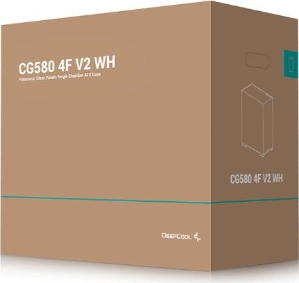 DEEPCOOL Case CG580 4F V2 WH, ATX, Průhledná bočnice, 4x120mm ARGB, bílá