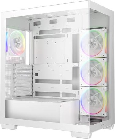 DEEPCOOL Case CG580 4F V2 WH, ATX, Průhledná bočnice, 4x120mm ARGB, bílá