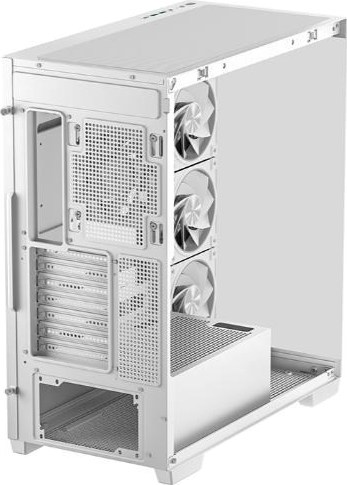 DEEPCOOL Case CG580 4F V2 WH, ATX, Průhledná bočnice, 4x120mm ARGB, bílá