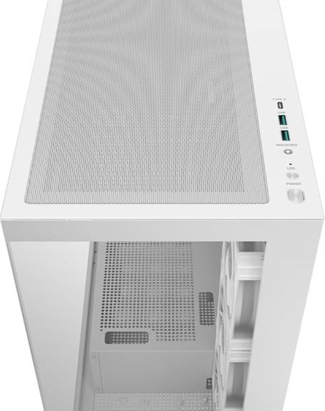DEEPCOOL Case CG580 4F V2 WH, ATX, Průhledná bočnice, 4x120mm ARGB, bílá