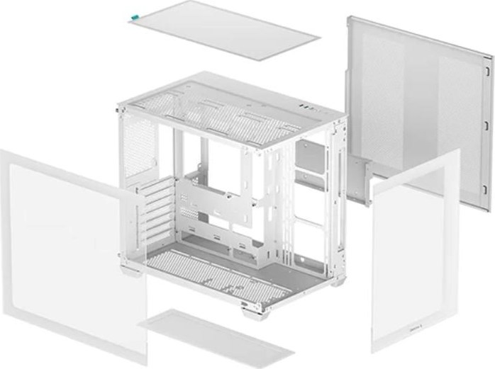 DEEPCOOL Case CG530 WH, ATX, Průhledná bočnice, bílá