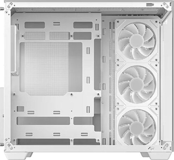 DEEPCOOL Case CG530 4F WH, ATX, Průhledná bočnice, 4x120mm ARGB, bílá