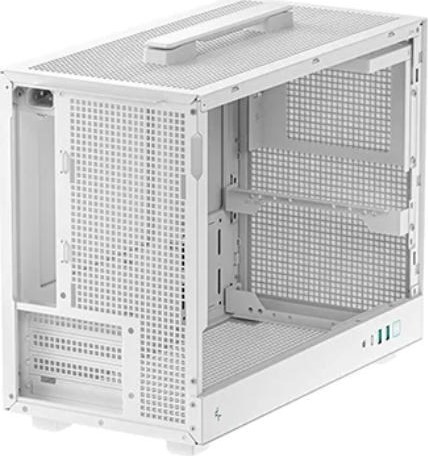 DEEPCOOL Case CH160 PLUS WH, mATX, Průhledná bočnice, bílá