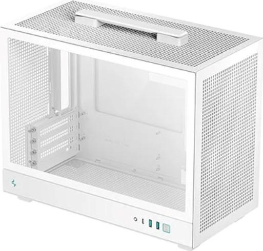 DEEPCOOL Case CH160 PLUS WH, mATX, Průhledná bočnice, bílá