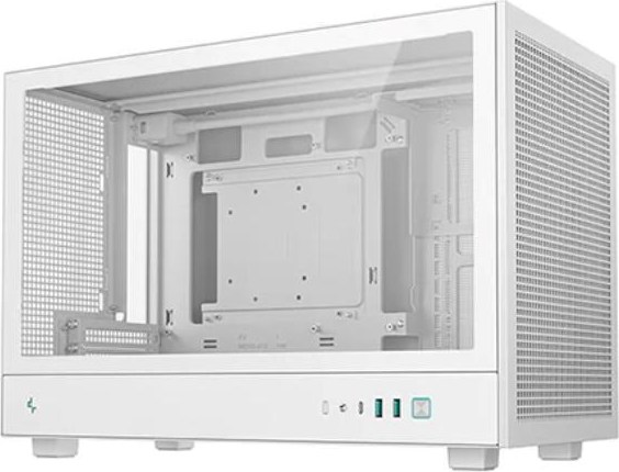 DEEPCOOL Case CH260 WH, mATX, Průhledná bočnice, bílá